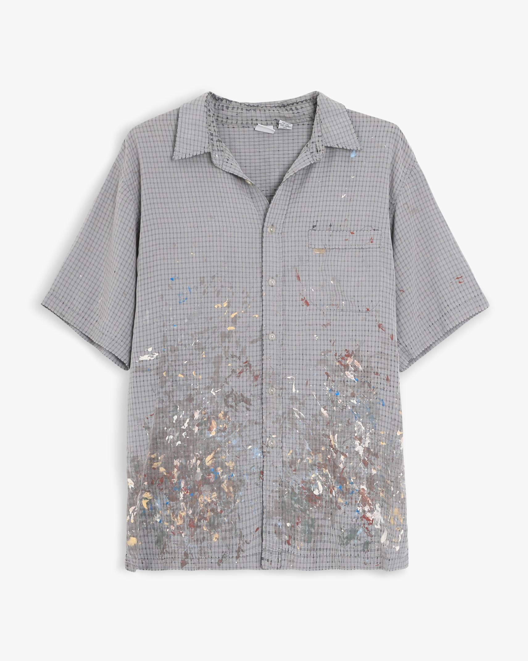 Painters Anchor Blue Button-Up Shirt (XXL)