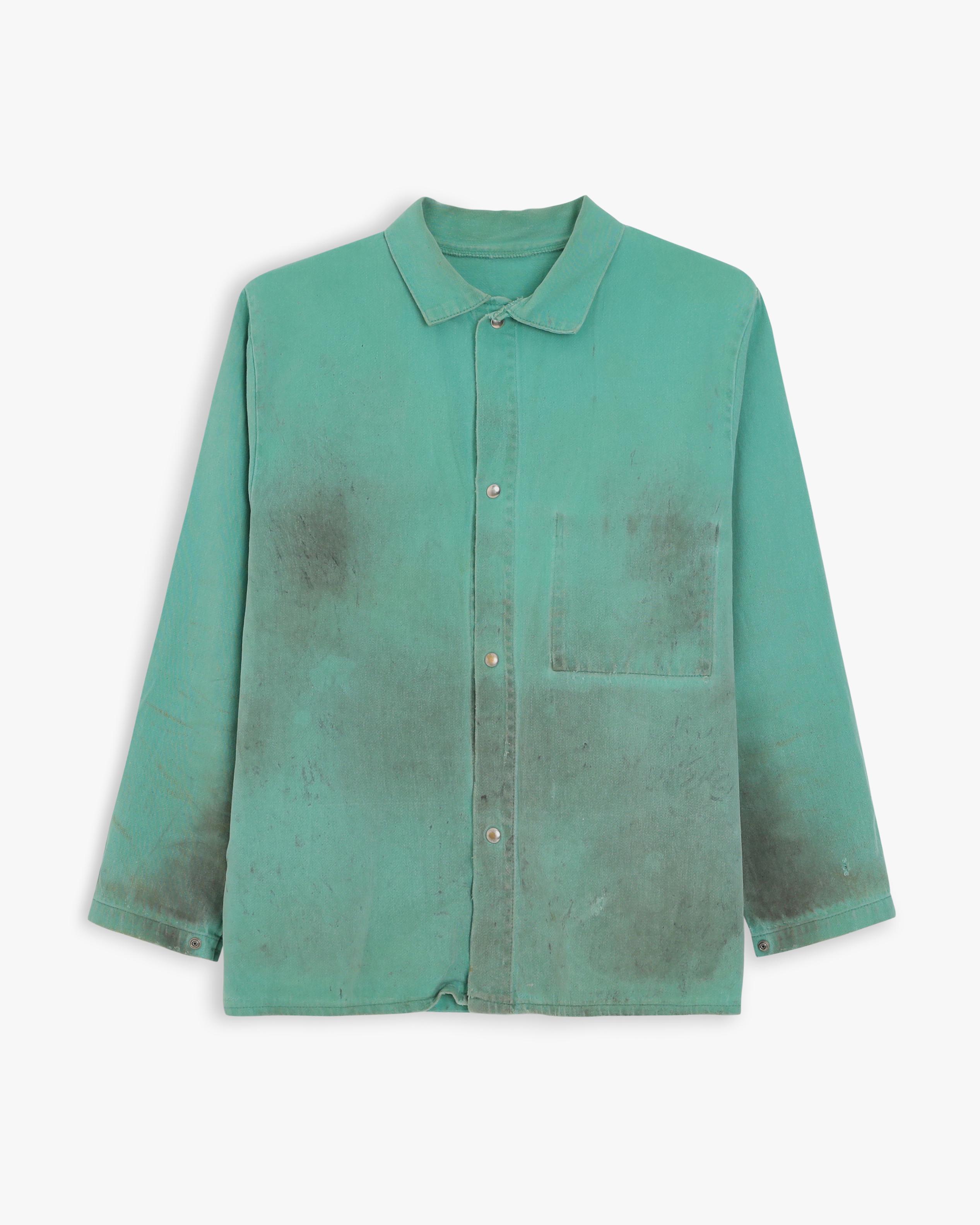 Distressed Emerald Green Welders Jacket (M/L)