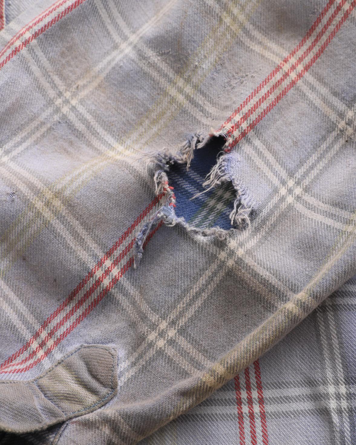 Sun Faded Plaid Flannel (L)