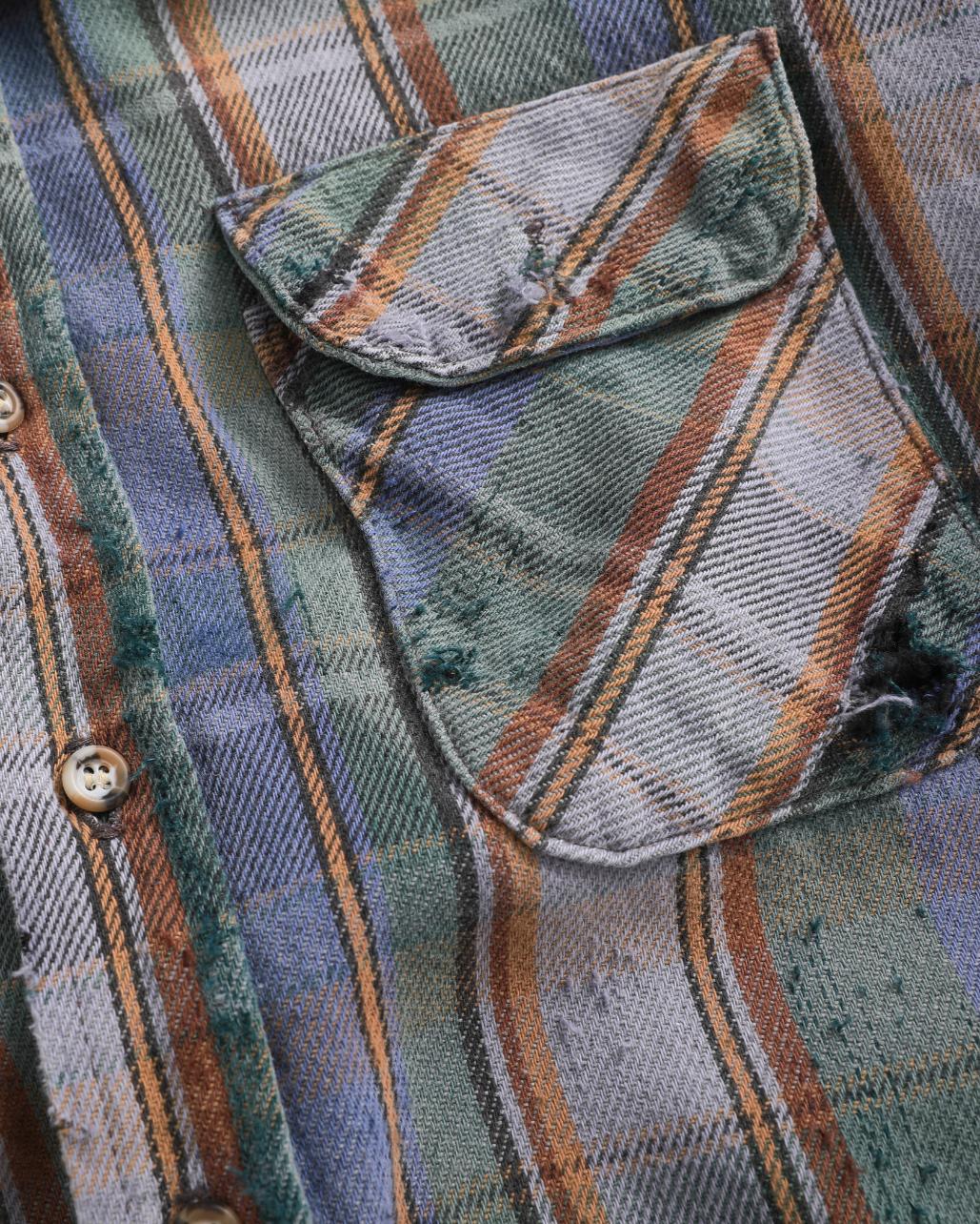 Distressed Five Brothers Flannel (L)