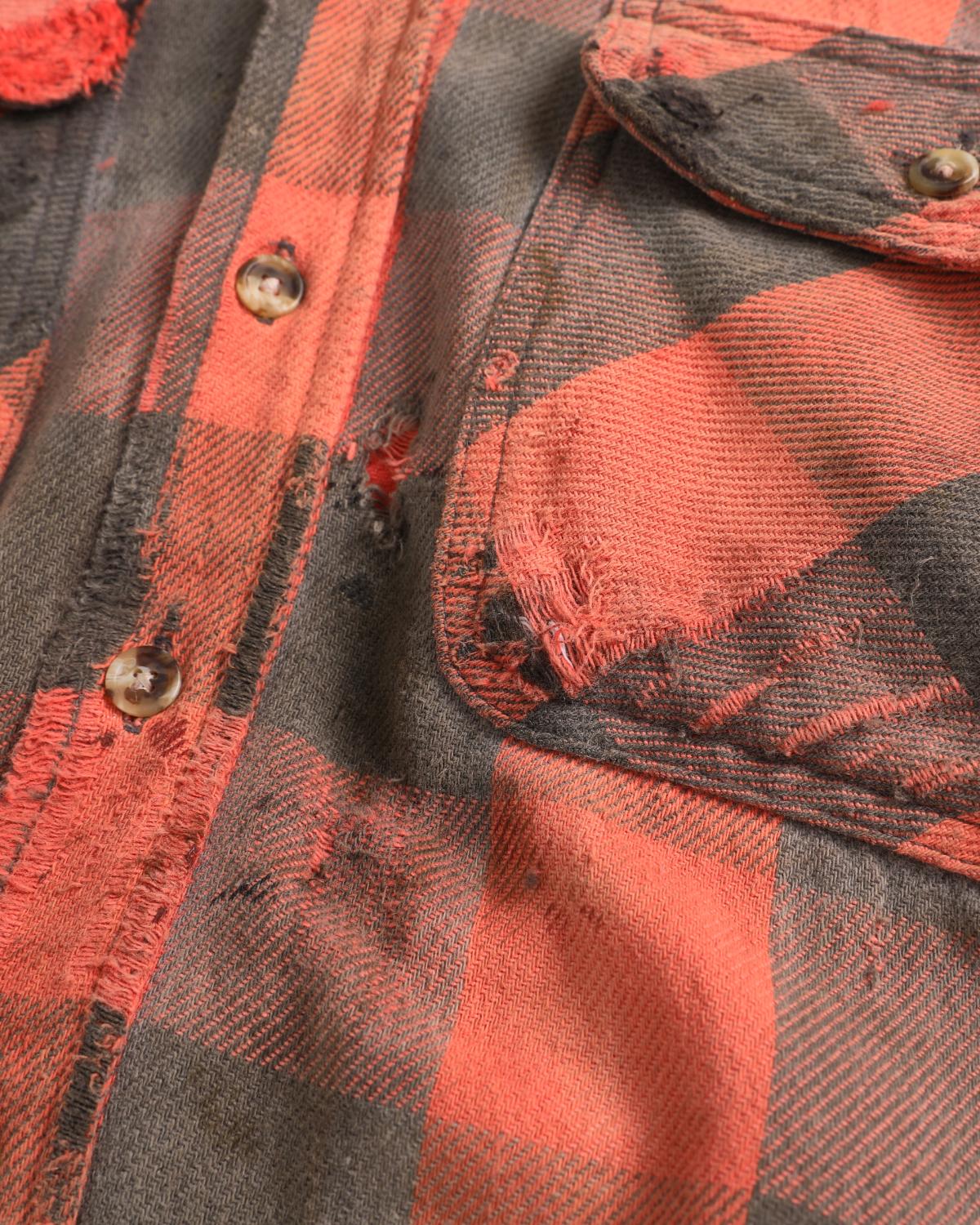 Thrashed Buffalo Check Plaid Flannel (L)