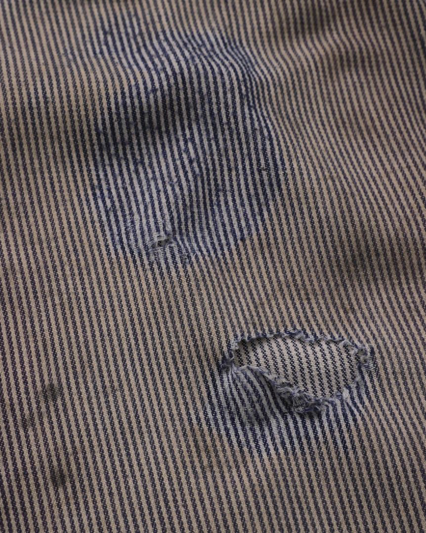 Thrashed Ben Davis Pin Stripe Work T-Shirt (M)
