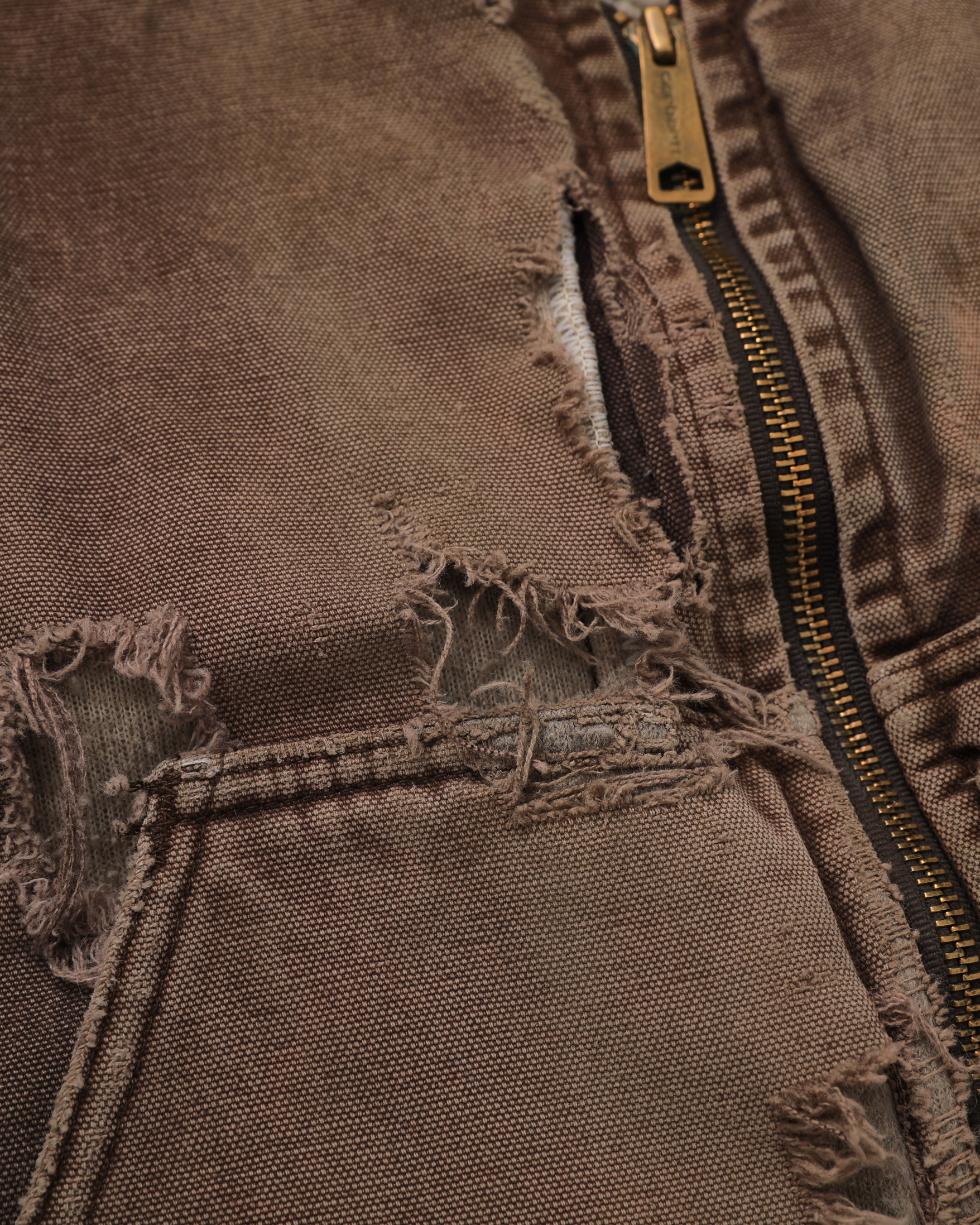 Thrashed Carhartt Brown Vest (XXL)