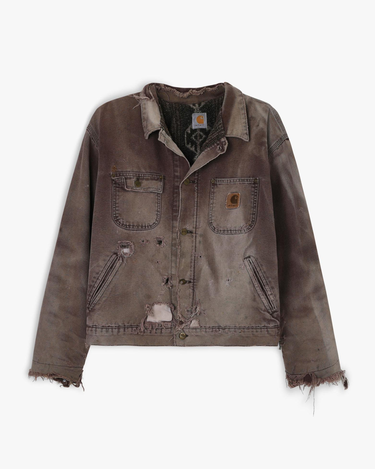 Thrashed & Repaired Carhartt Chore Jacket (L)