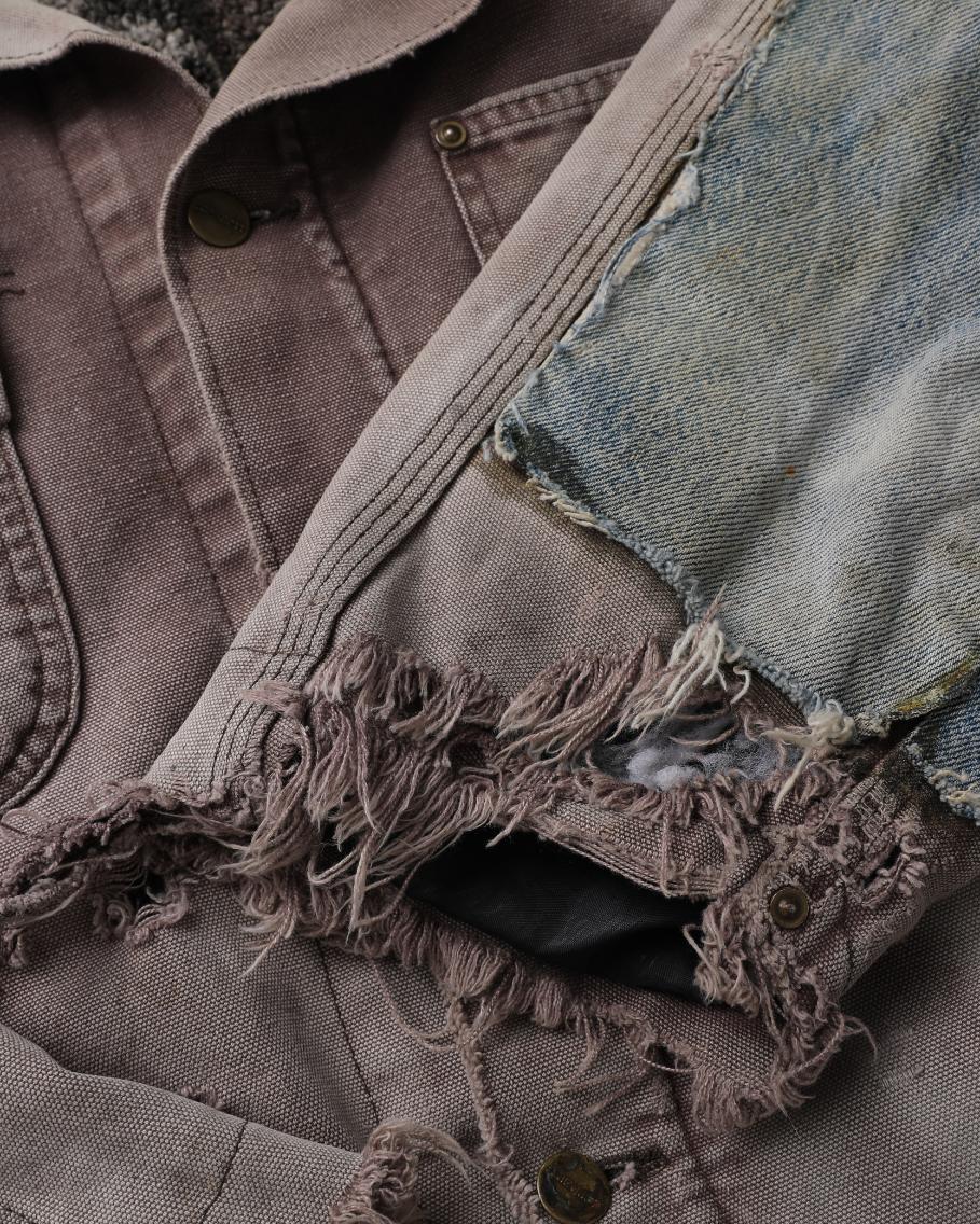 Thrashed & Repaired Carhartt Chore Jacket (L)