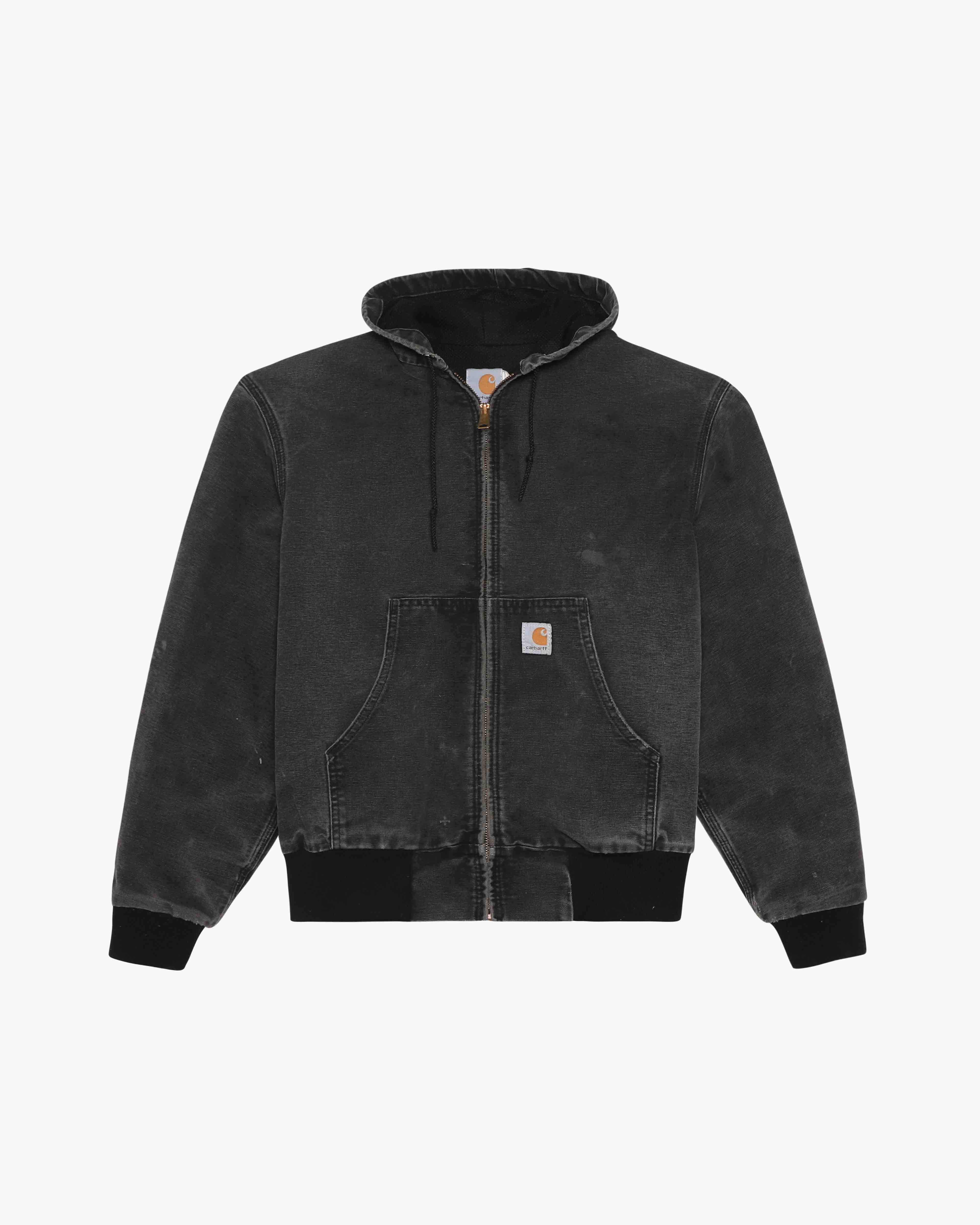 90s Black Hooded Carhartt (S/M)