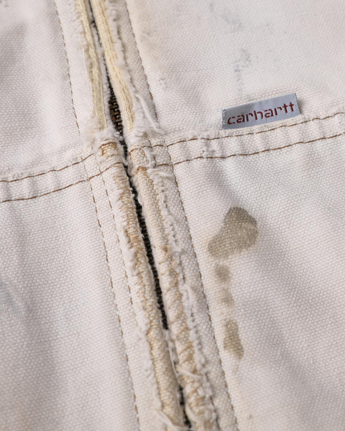 Thrashed & Repaired Carhartt Hooded Jacket (L)