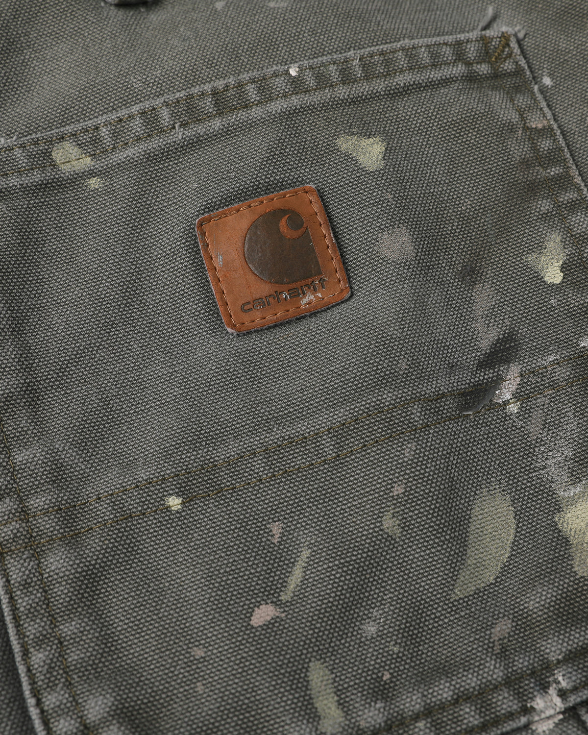 Thrashed Painter Moss Green Carhartt Carpenters (34”)