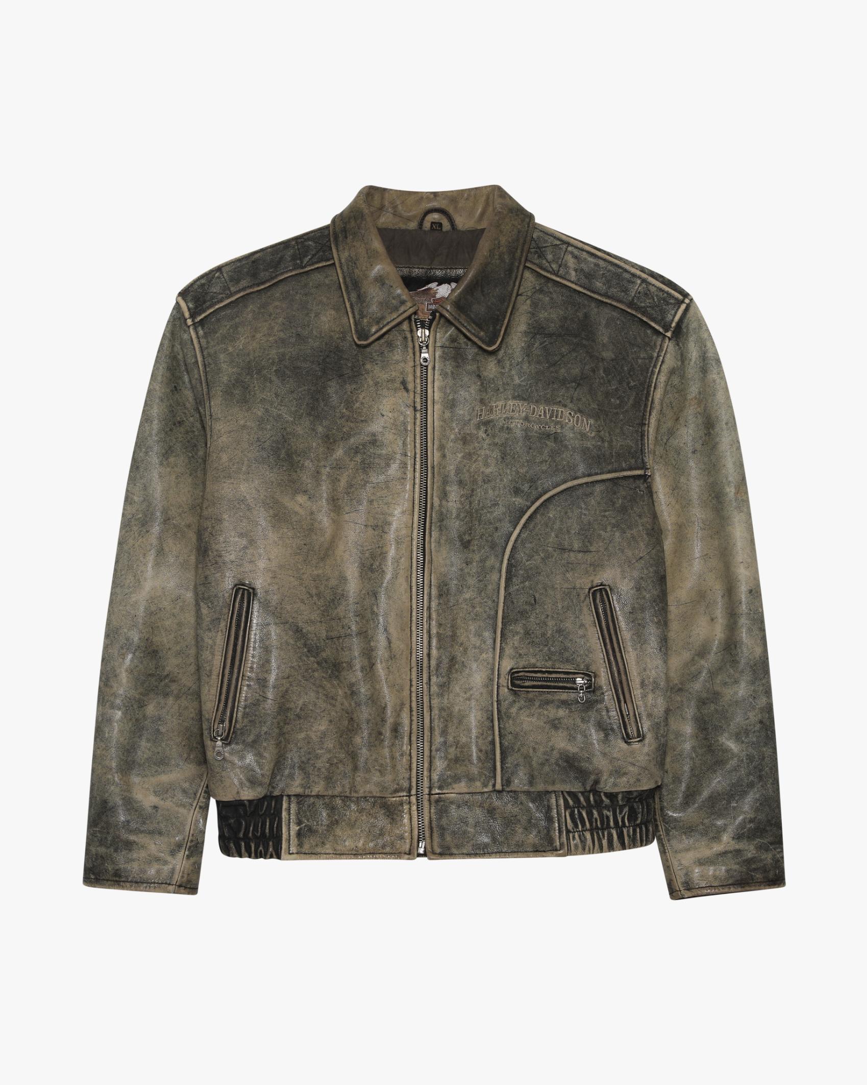 00s Patina Leather Harley Davidson (XL)