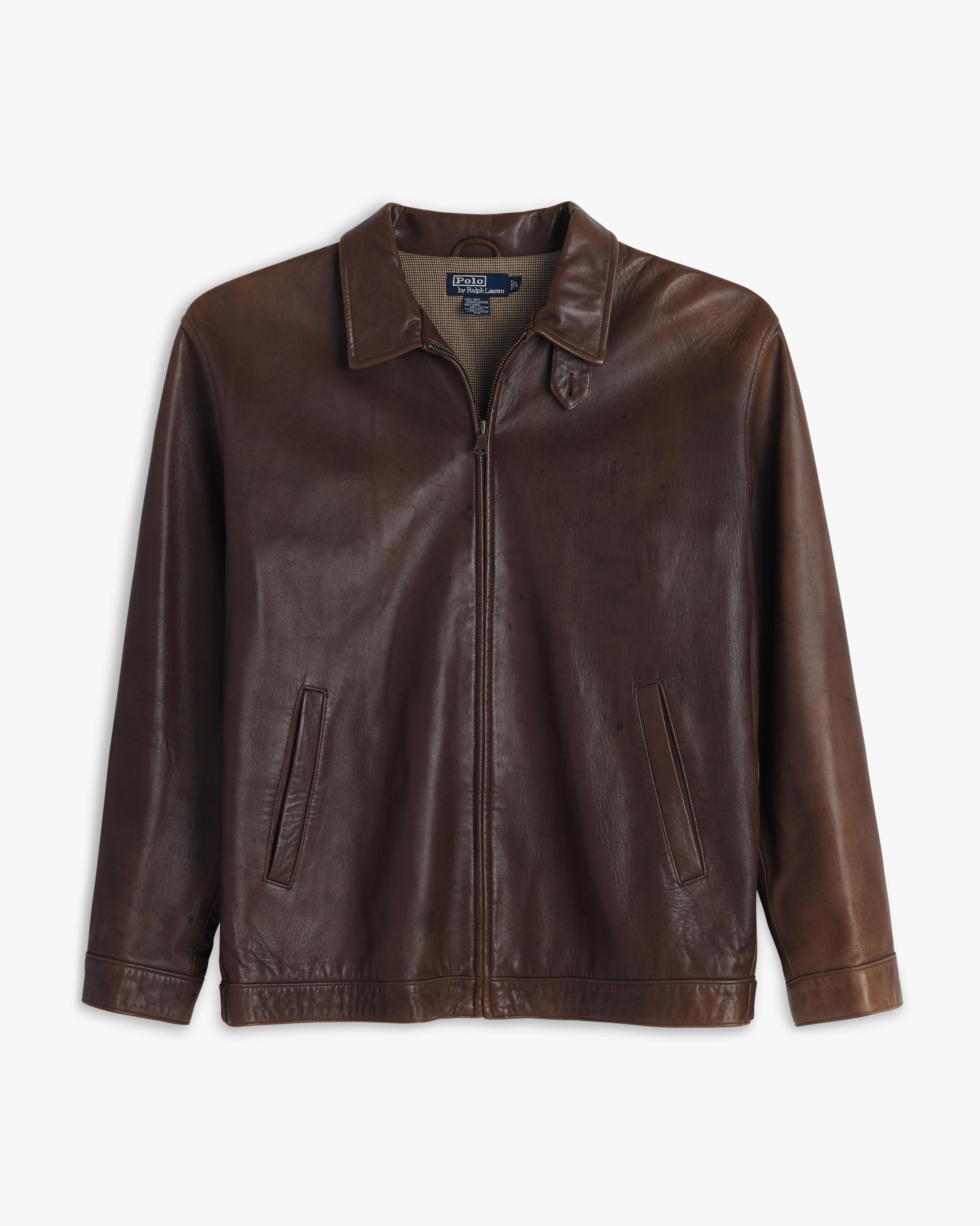 90s Leather Polo Ralph Lauren (L)