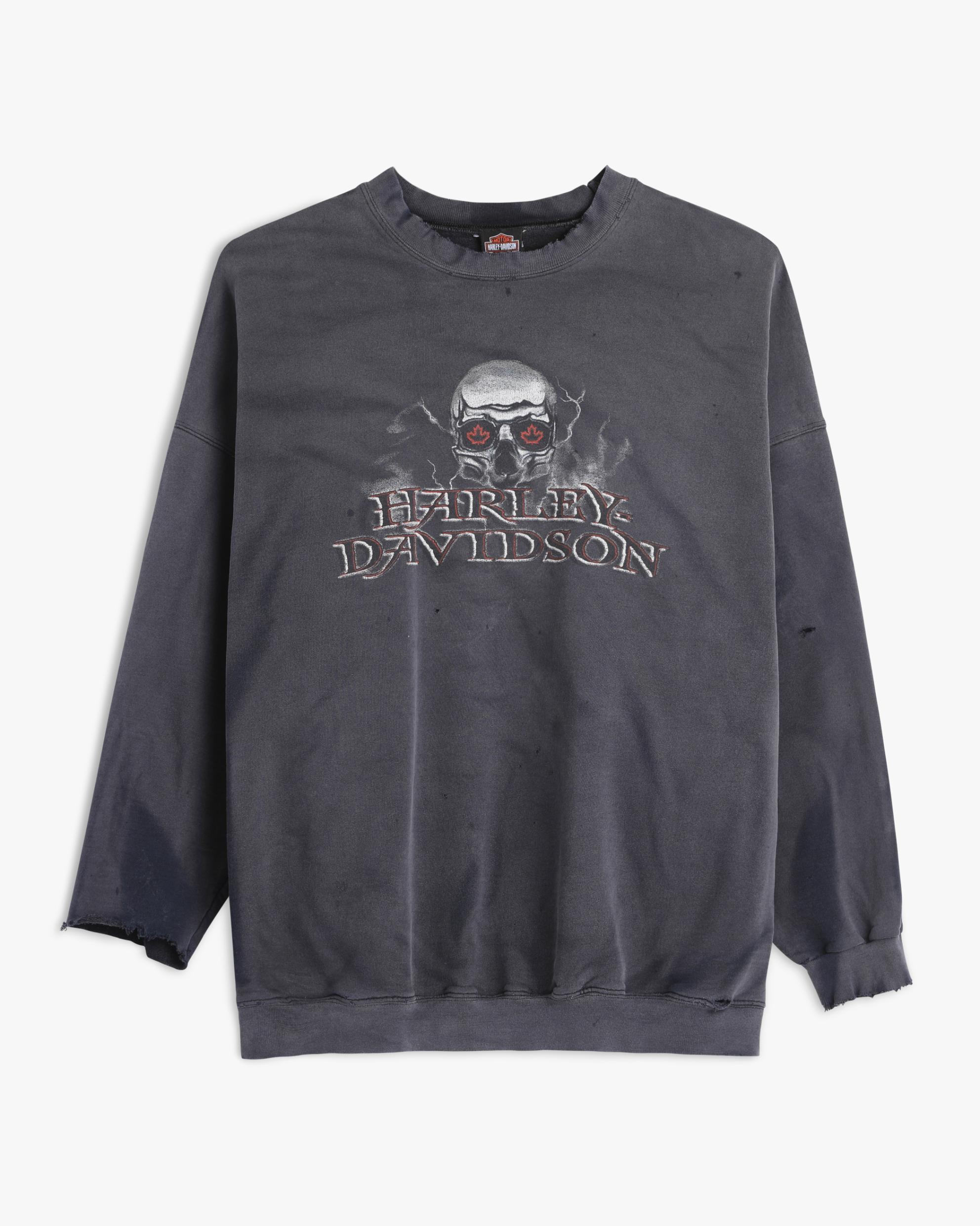 00s Faded and Distressed Harley Davidson