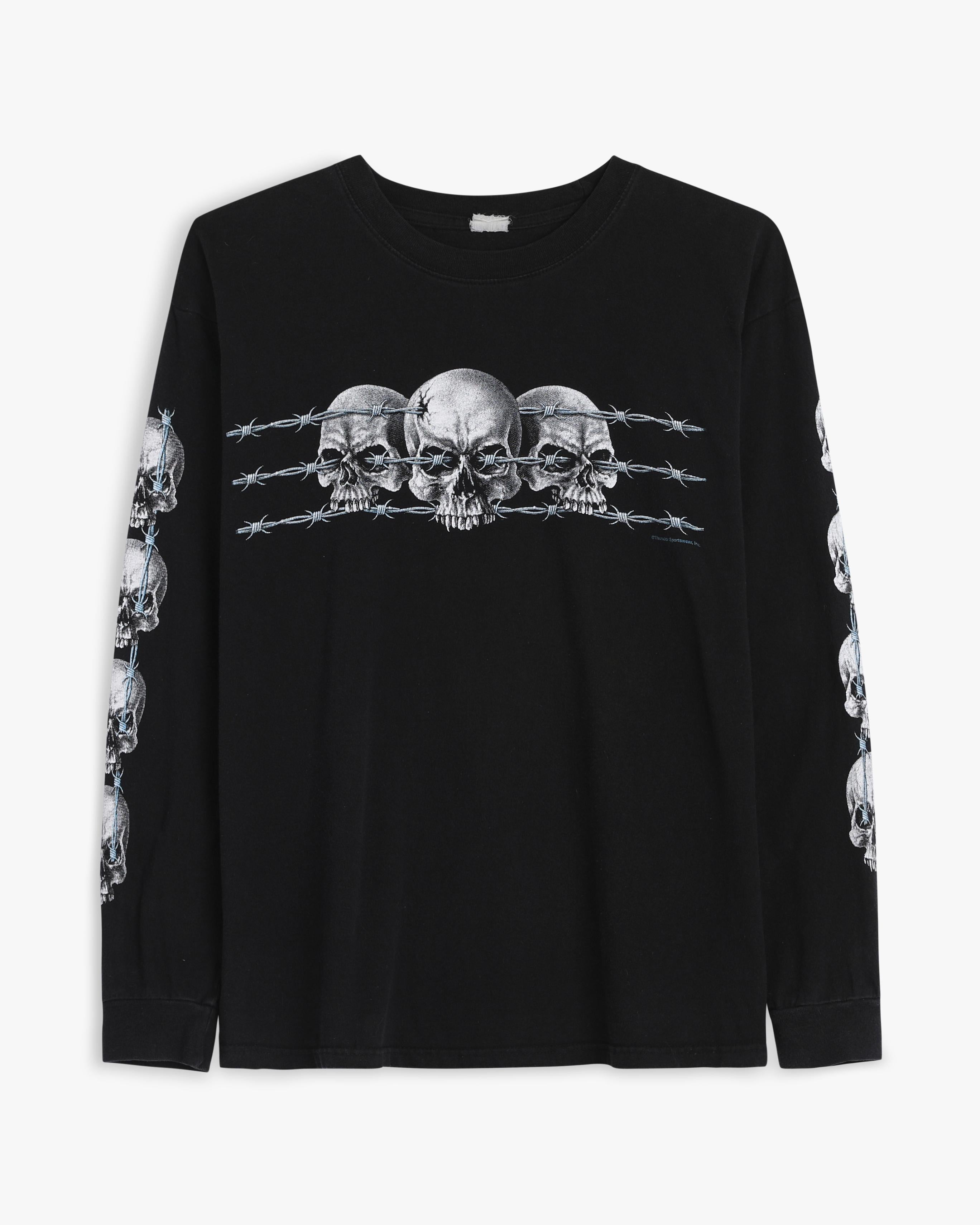 00s Barbed Wire Skull Longsleeve (XL)