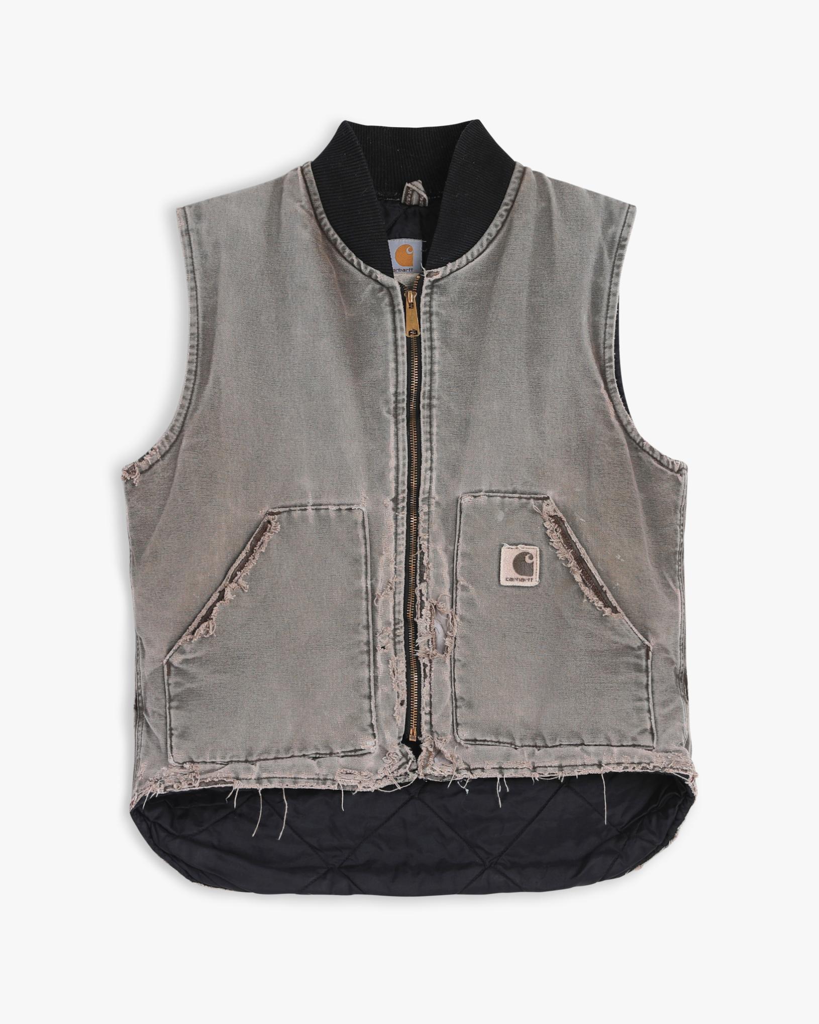 Vintage Thrashed Grey Carhartt Vest (M/L)