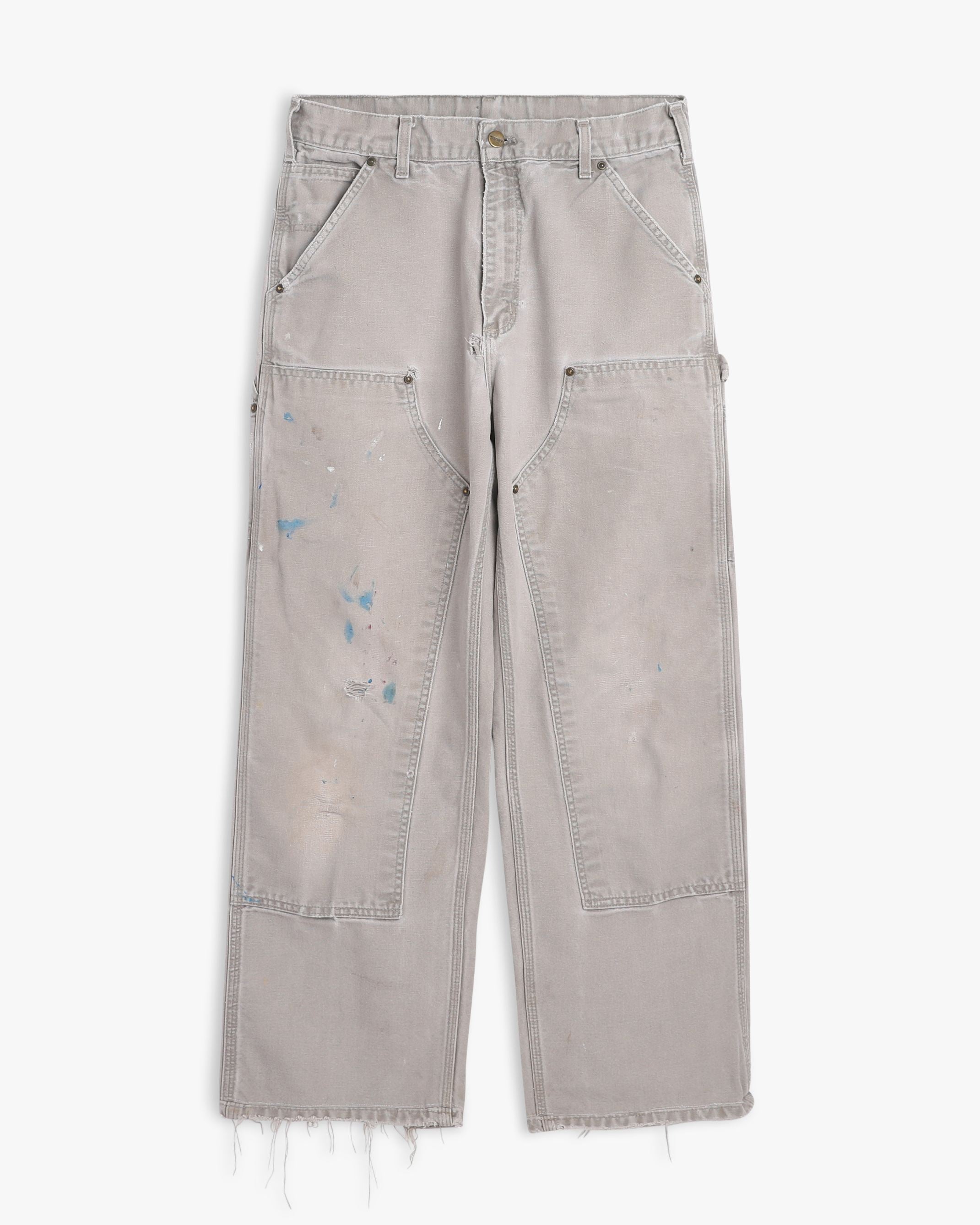 Paint Splattered Tan Carhartt Double Knees (31")