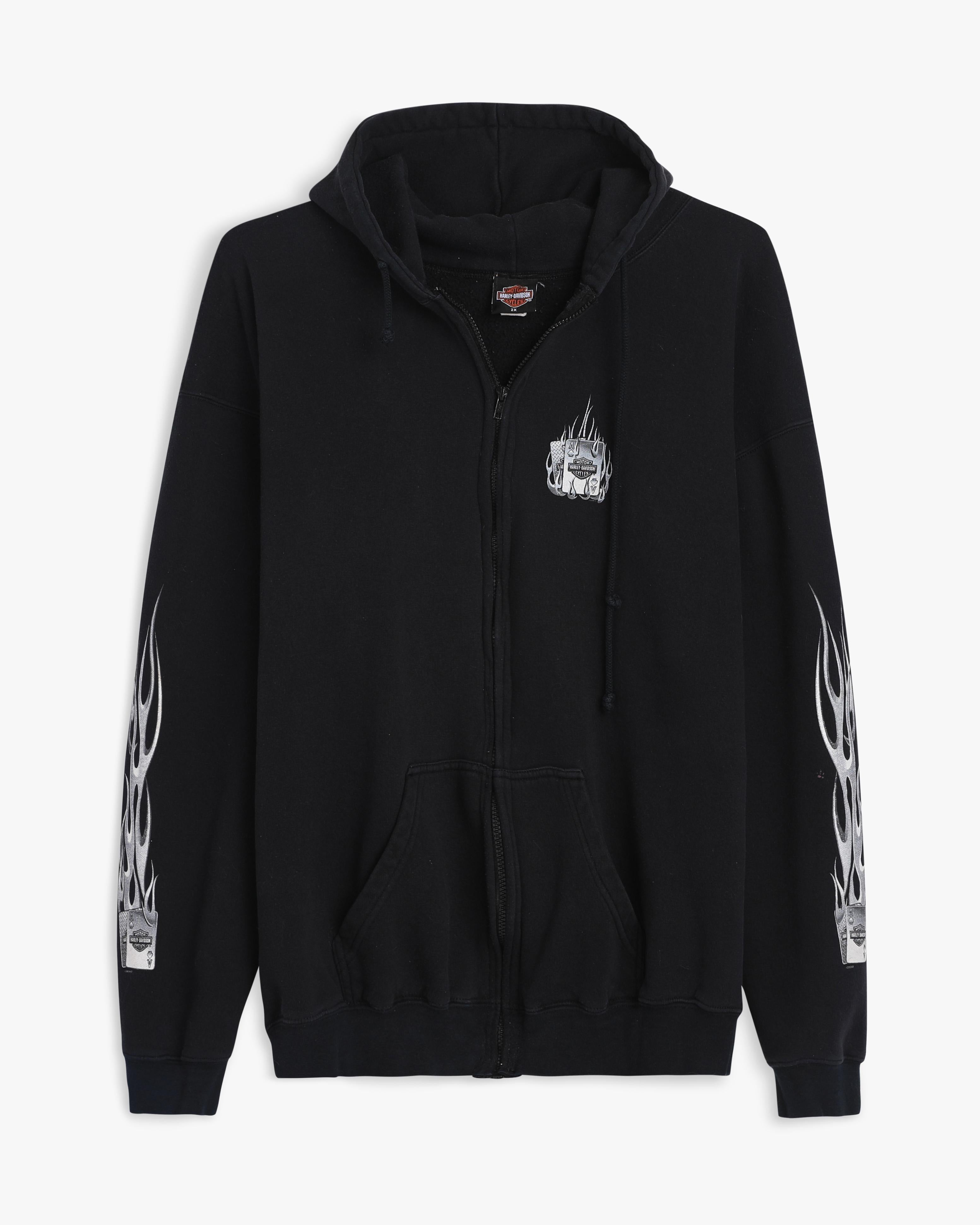 00s Poker Harley Davidson Hoodie (XXL)