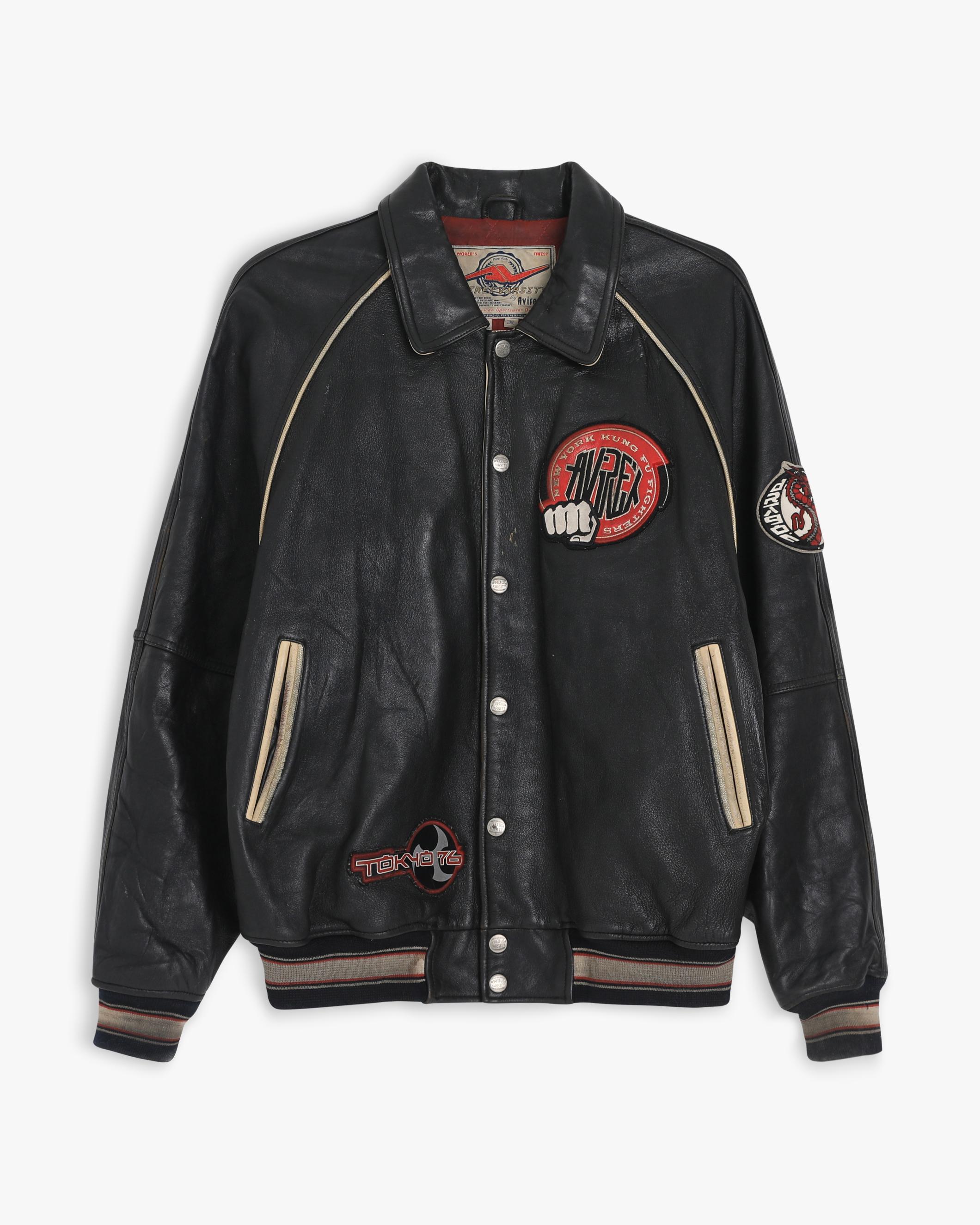 Avirex Varsity Tokyo 76 Leather Jacket (XL/XXL)