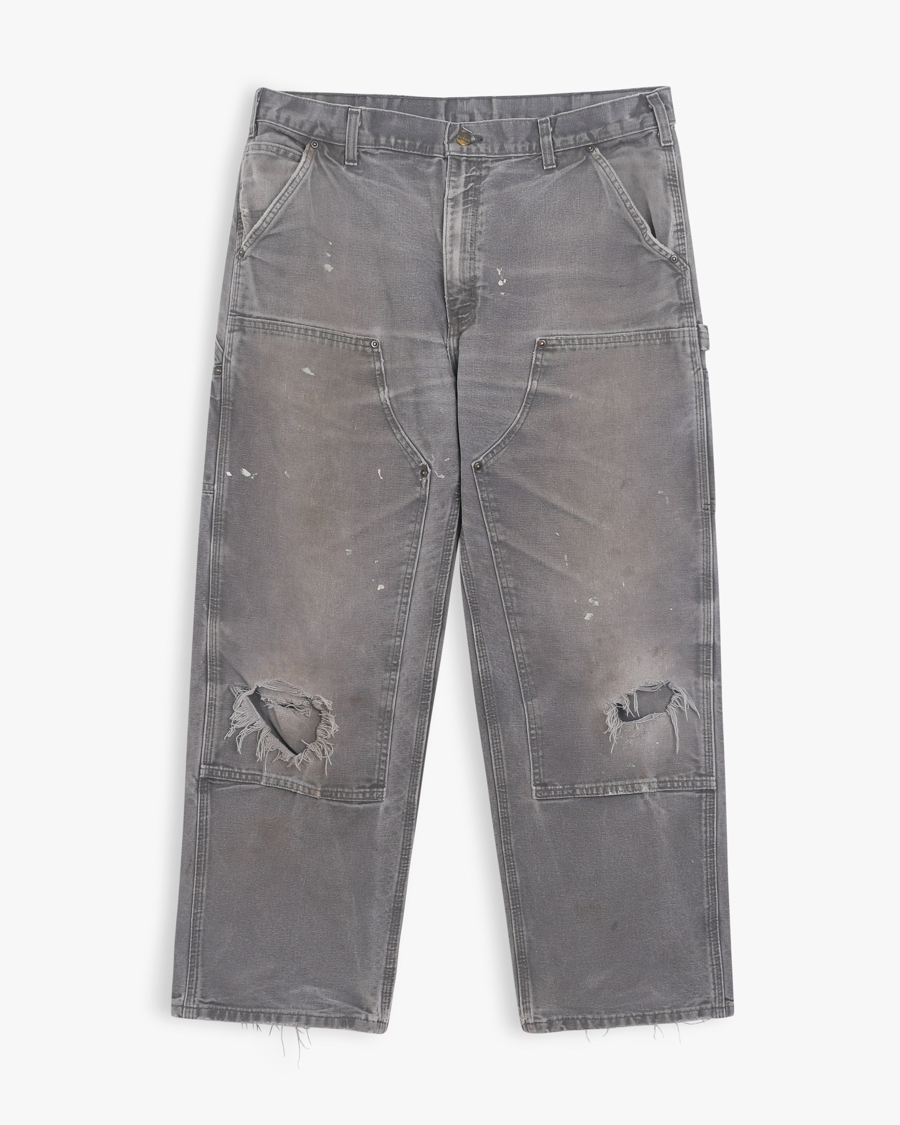 Thrashed Grey Carhartt Double Knees (38")