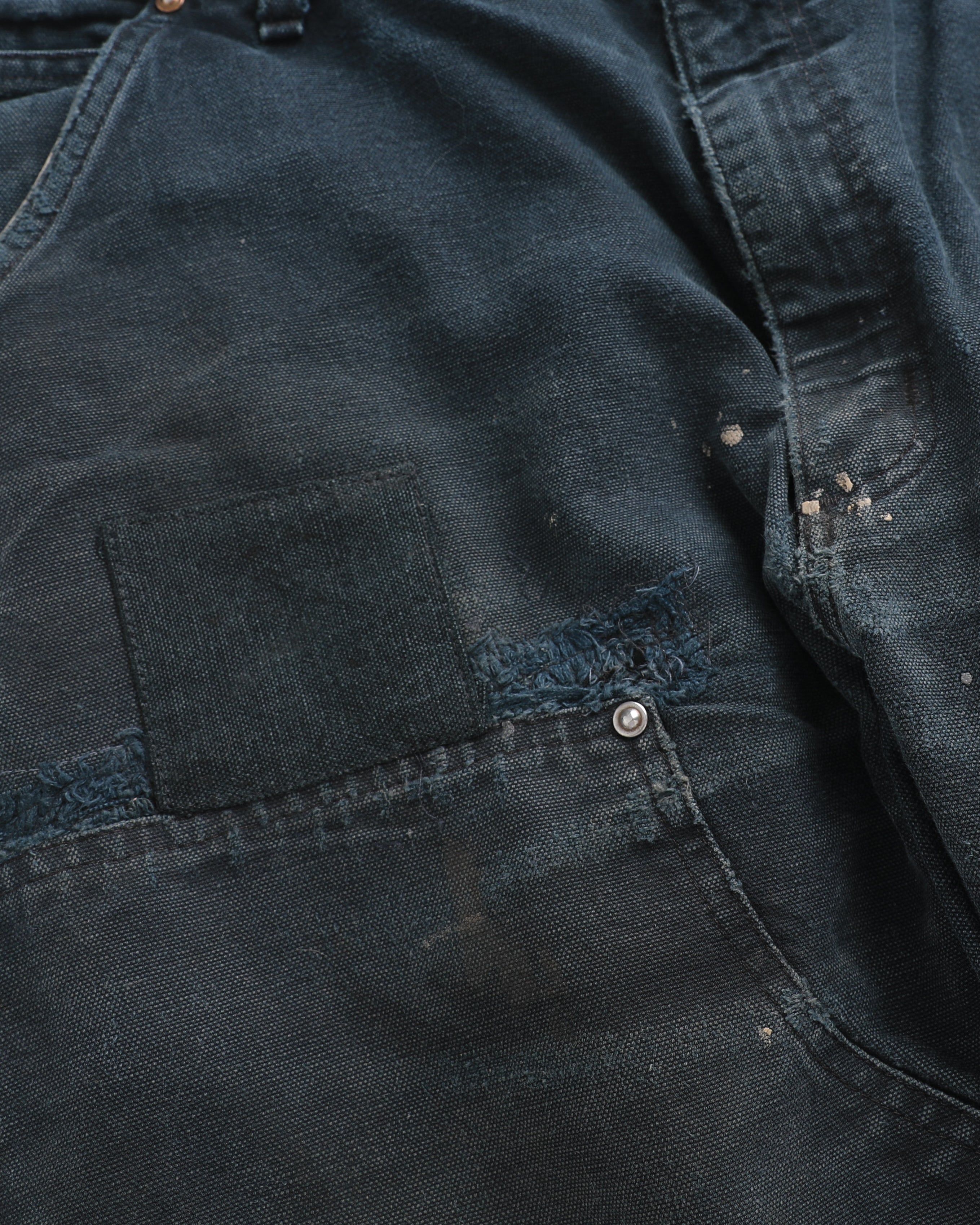 Thrashed Black Carhartt Double Knees (35")