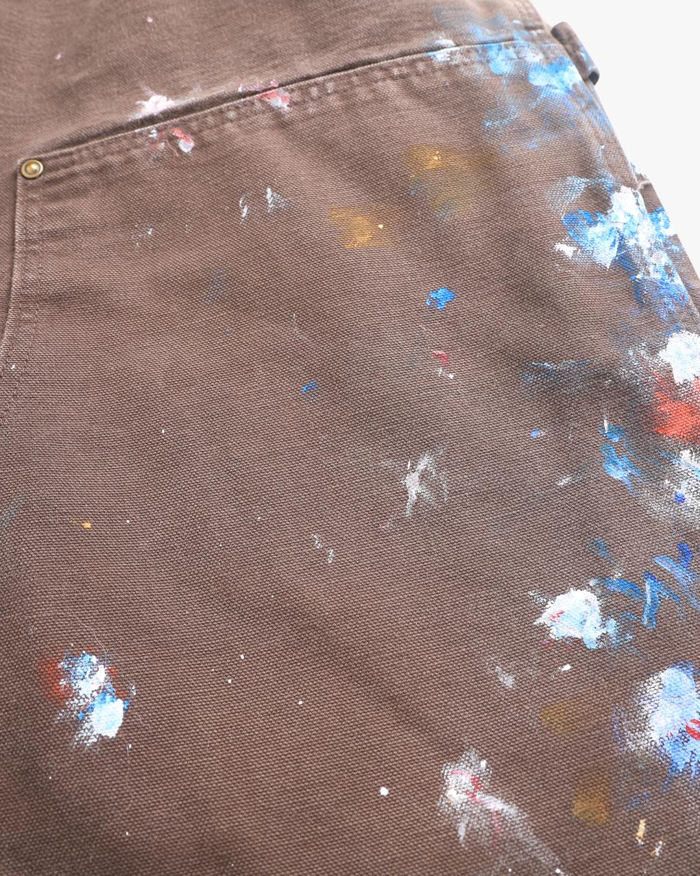 Paint Splattered Brown Carhartt Doubleknees (36")