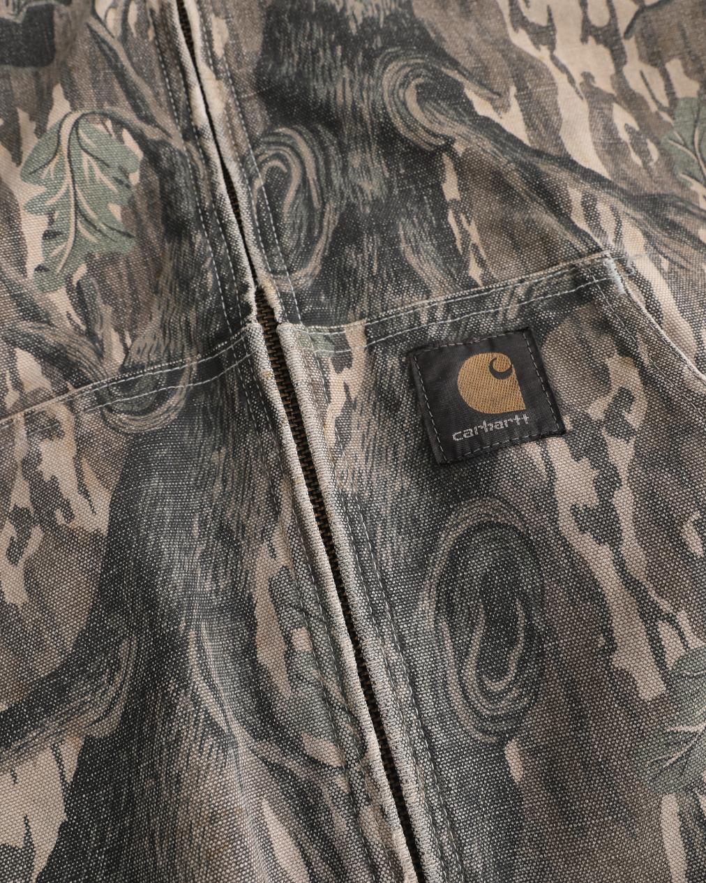 Faded Camo Carhartt Active Hooded Jacket (L)