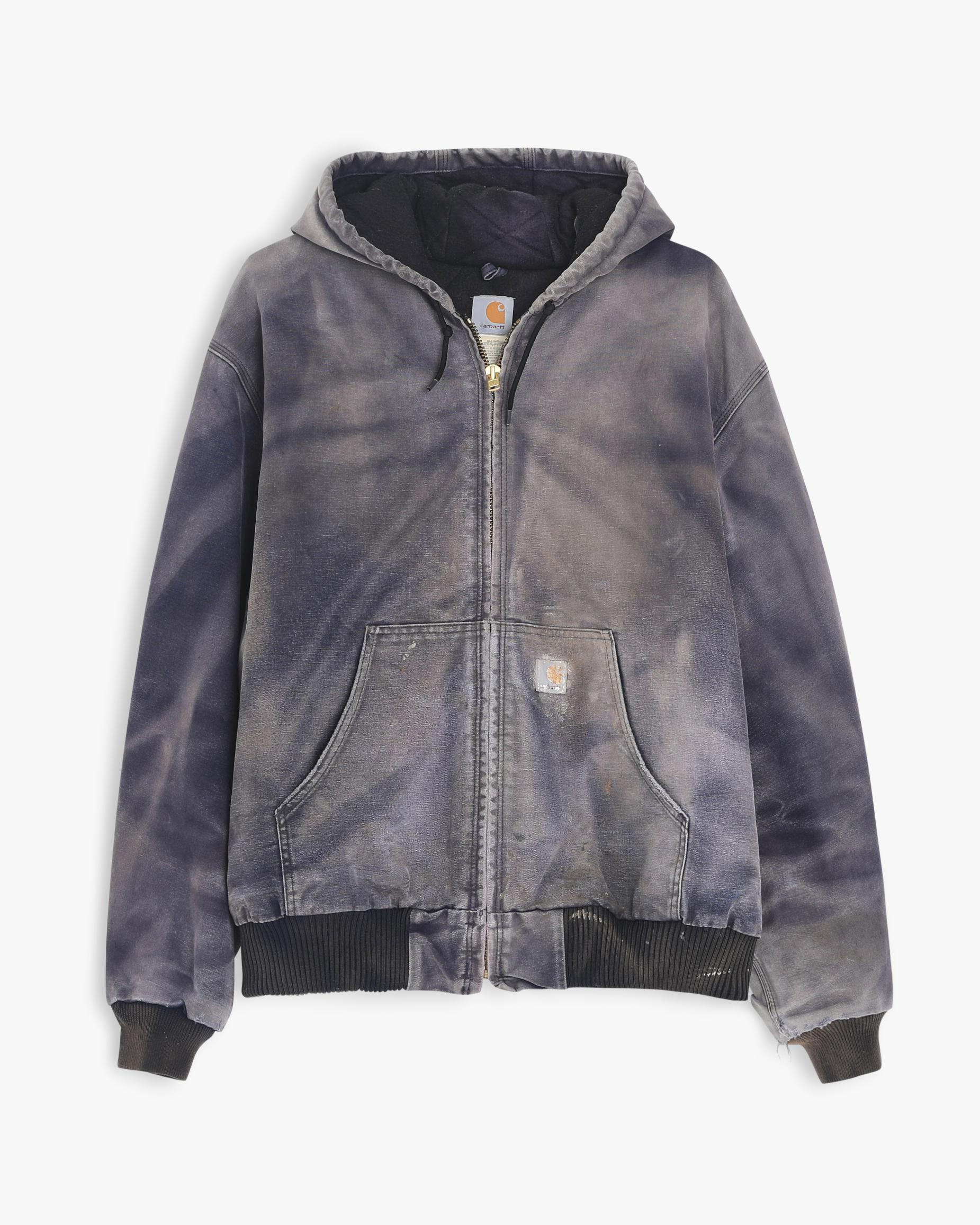 Faded Painters Purple Carhartt Active Hooded Jacket (XXL)