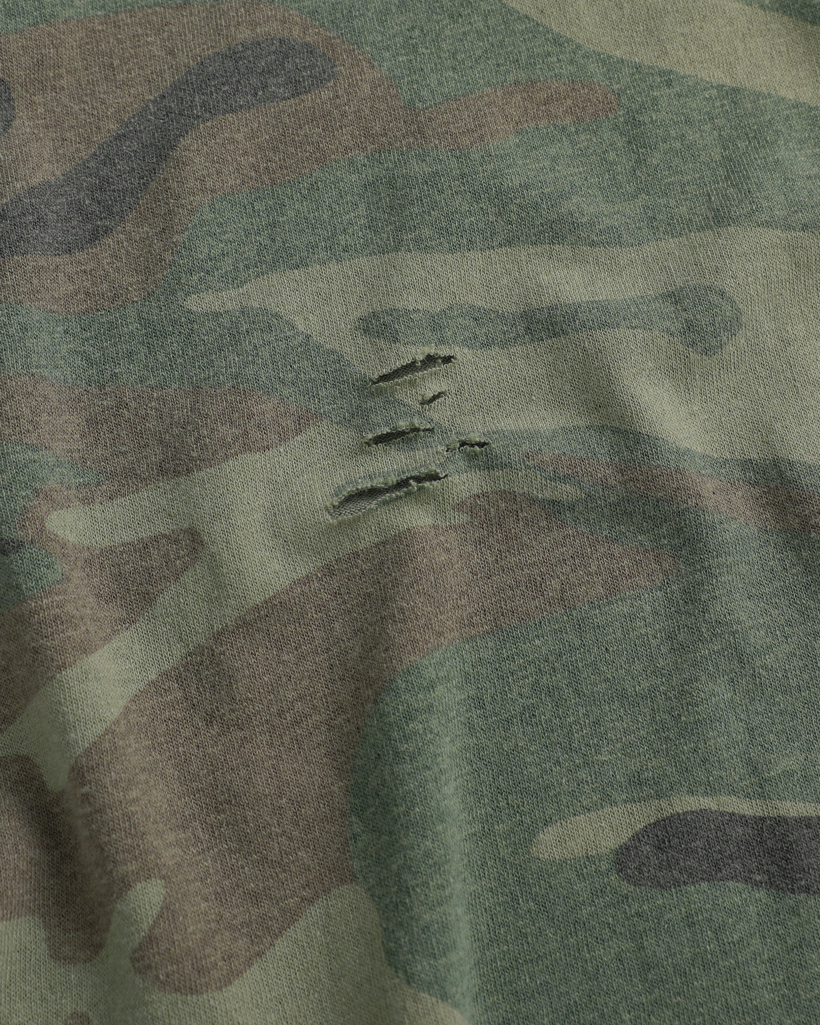 Camo Cut Off Ringer T-Shirt