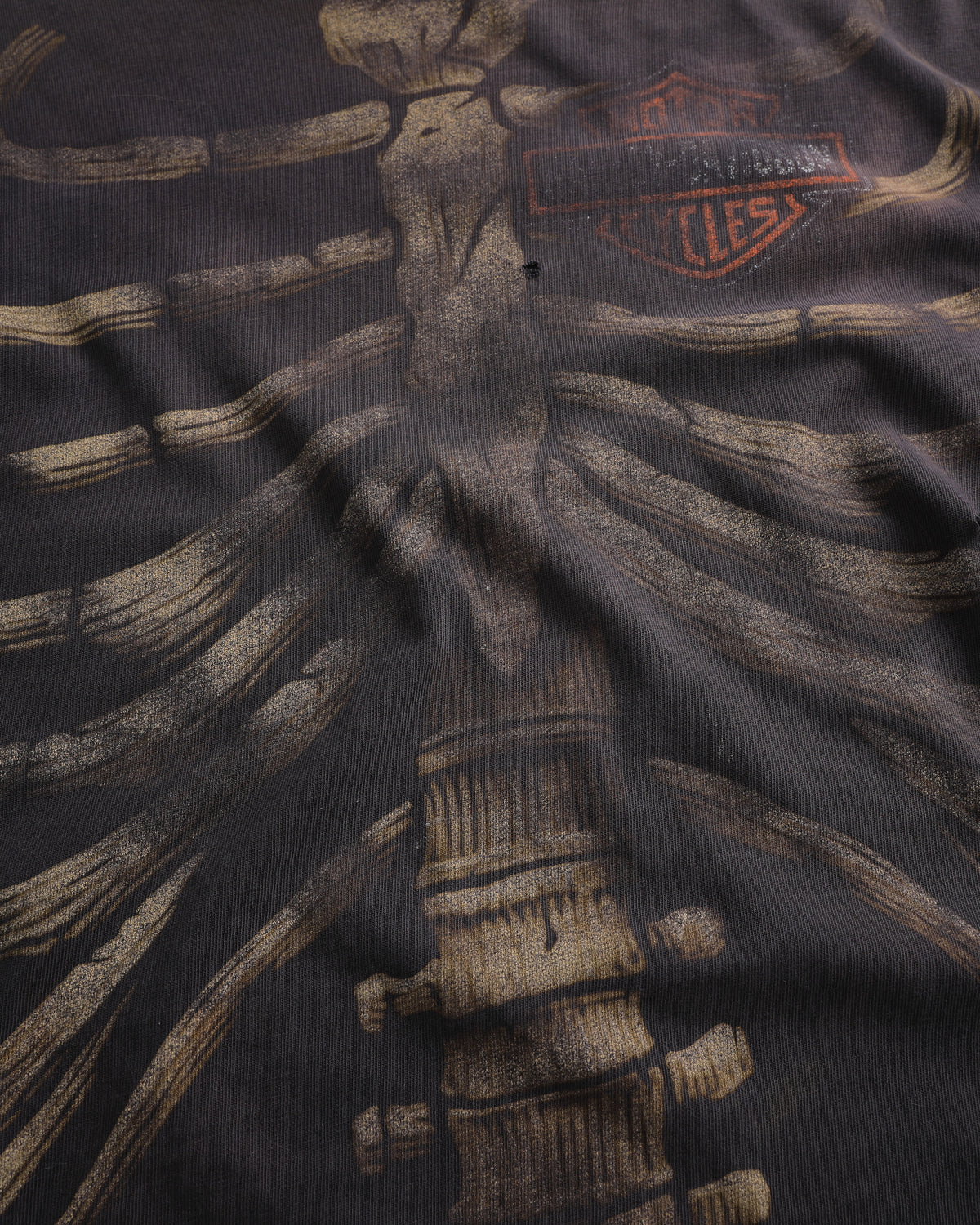Thrashed Harley Skeleton Longsleeve (XL)