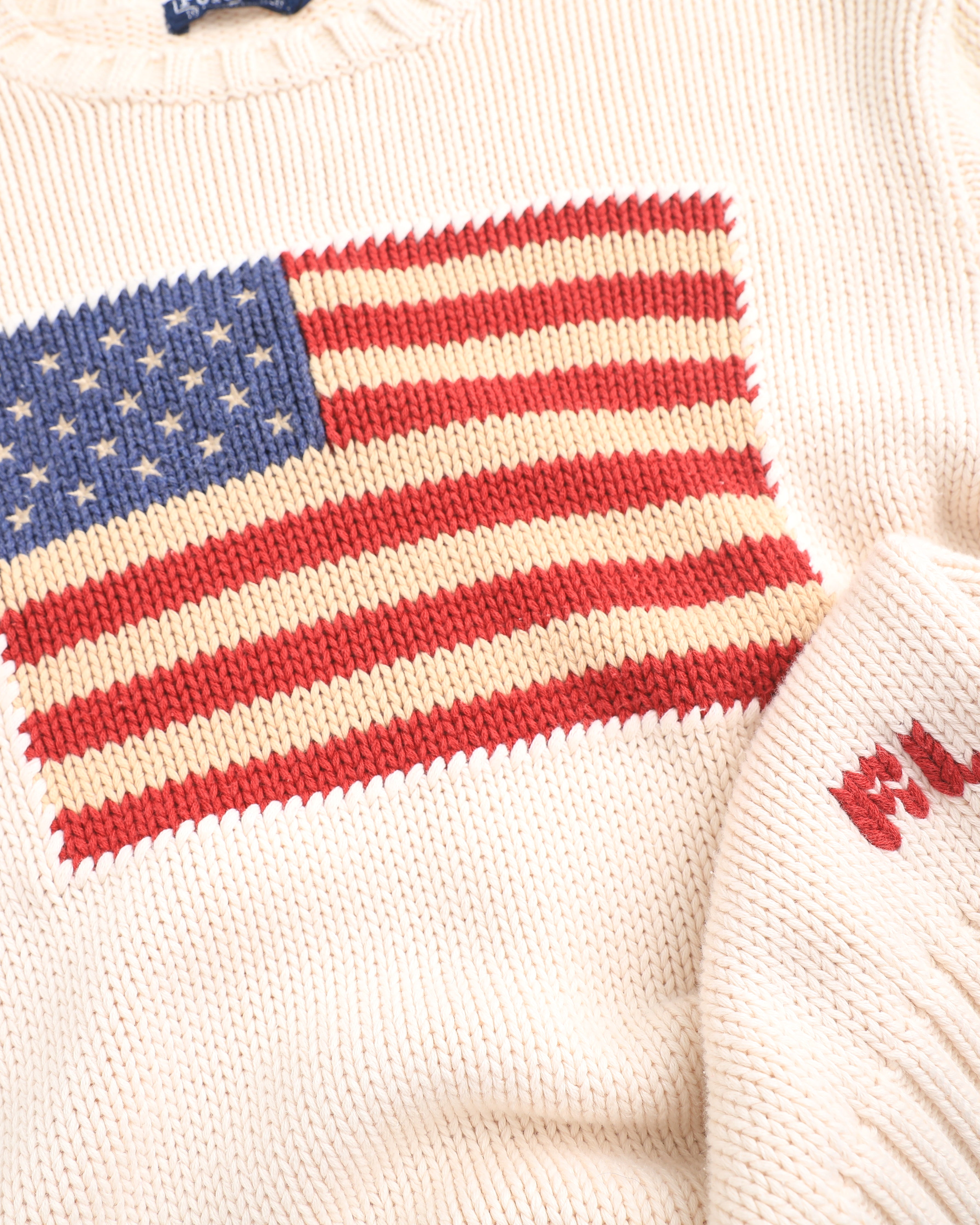 Ralph Lauren Polo USA Flag Knit Sweater (M)